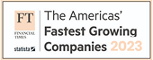 Financial Times badge for top digital marketing agency in SEO and social media 2023.