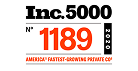 Inc. 5000 2020 badge ranking #1189 for top digital marketing agency services.