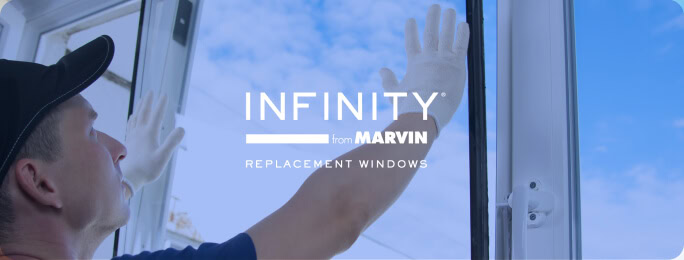 A worker installs Infinity from Marvin window, ideal for digital marketing agency SEO content.