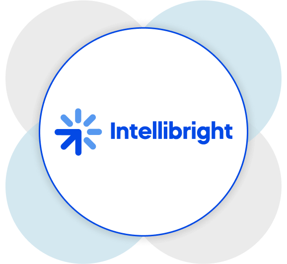 Intellibright logo with arrow and sunburst, digital marketing and SEO services.