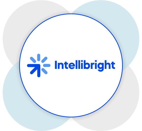 Intellibright logo with arrow and sunburst, digital marketing and SEO services.