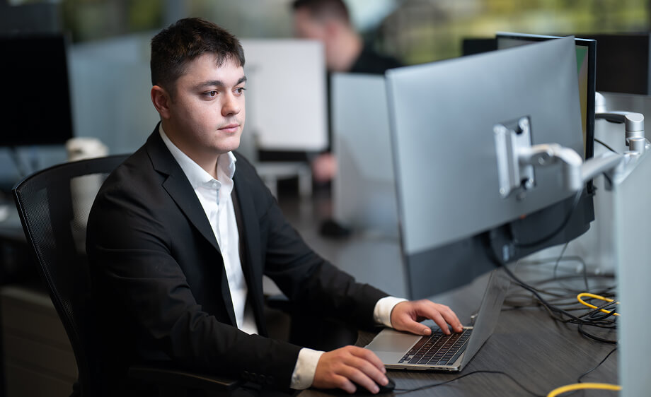A digital marketing agency professional reviews SEO, content, and web development data.