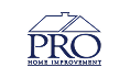 Pro Home Improvement logo with roof icon, ideal for SEO, web development, digital marketing services.