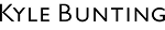 KYLE BUNTING" in bold black letters, ideal for a digital marketing agency website branding.