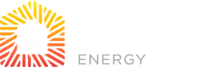 Shedd Energy logo with sunburst and "S" beside "SHEDD ENERGY" for digital marketing agency branding.