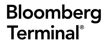 Bloomberg Terminal logo in bold black font, ideal for digital marketing agency websites.
